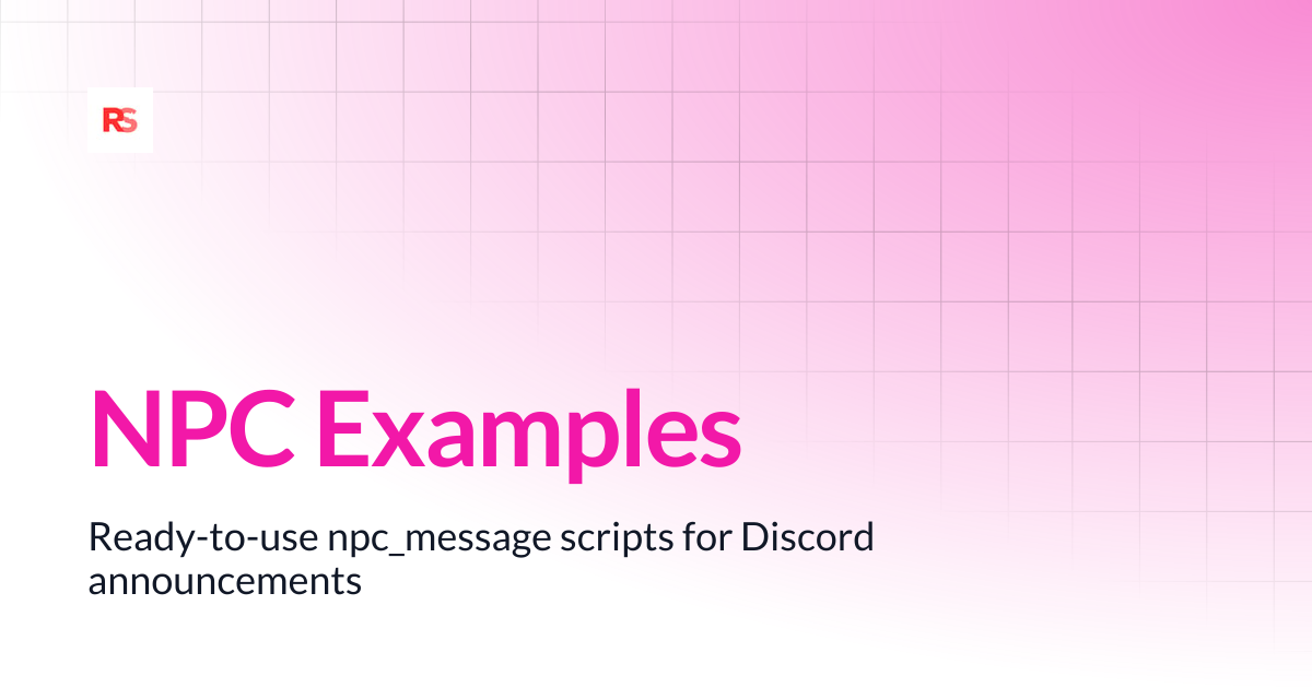 NPC Examples | RagnaSync